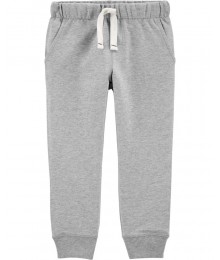 Carters Light Grey Pull On Drawcord Joggers